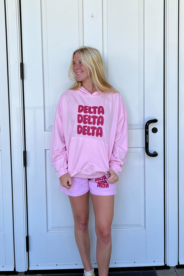 Red Letter Sorority Light Weight Bubblegum Hoodie - 2XL