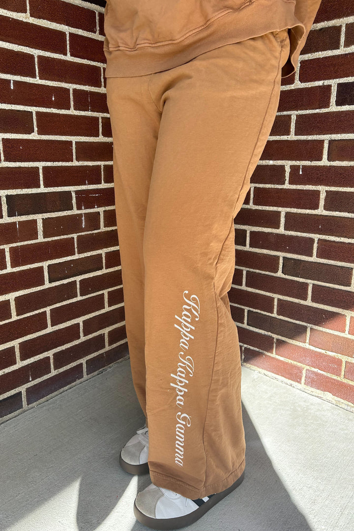 Heart Caffeine Sorority Light Weight Wide Leg Pant