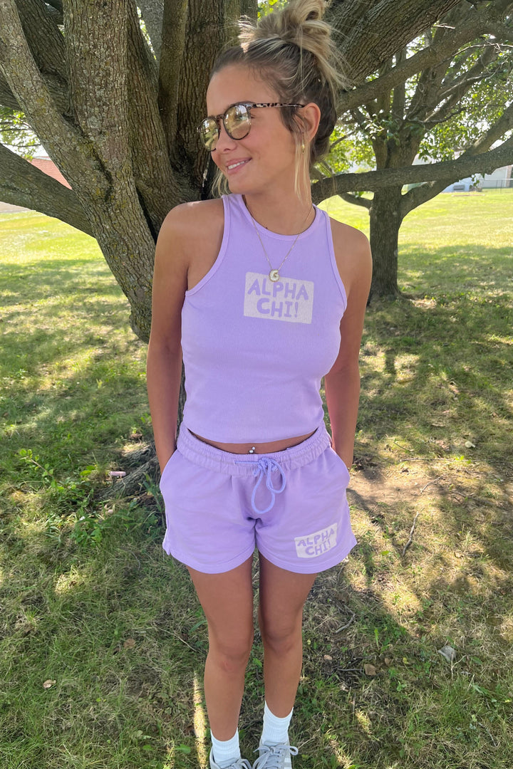 Lavender Haze Block Matching Set Tank