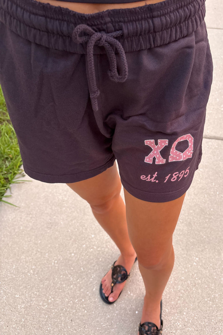 Pink Polka Dot Midnight Sky Sorority Shorts