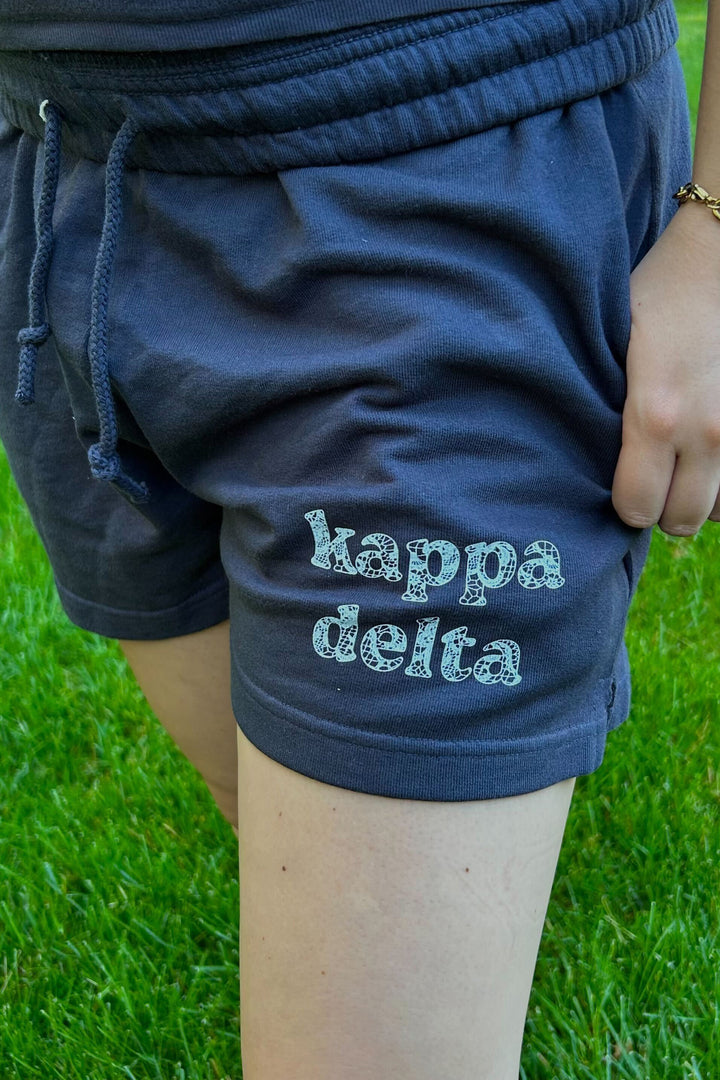 Lace Print Midnight Sky Sorority Shorts