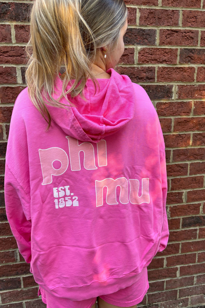 Ultra Pink Groovy Matching Set Lightweight Hoodie