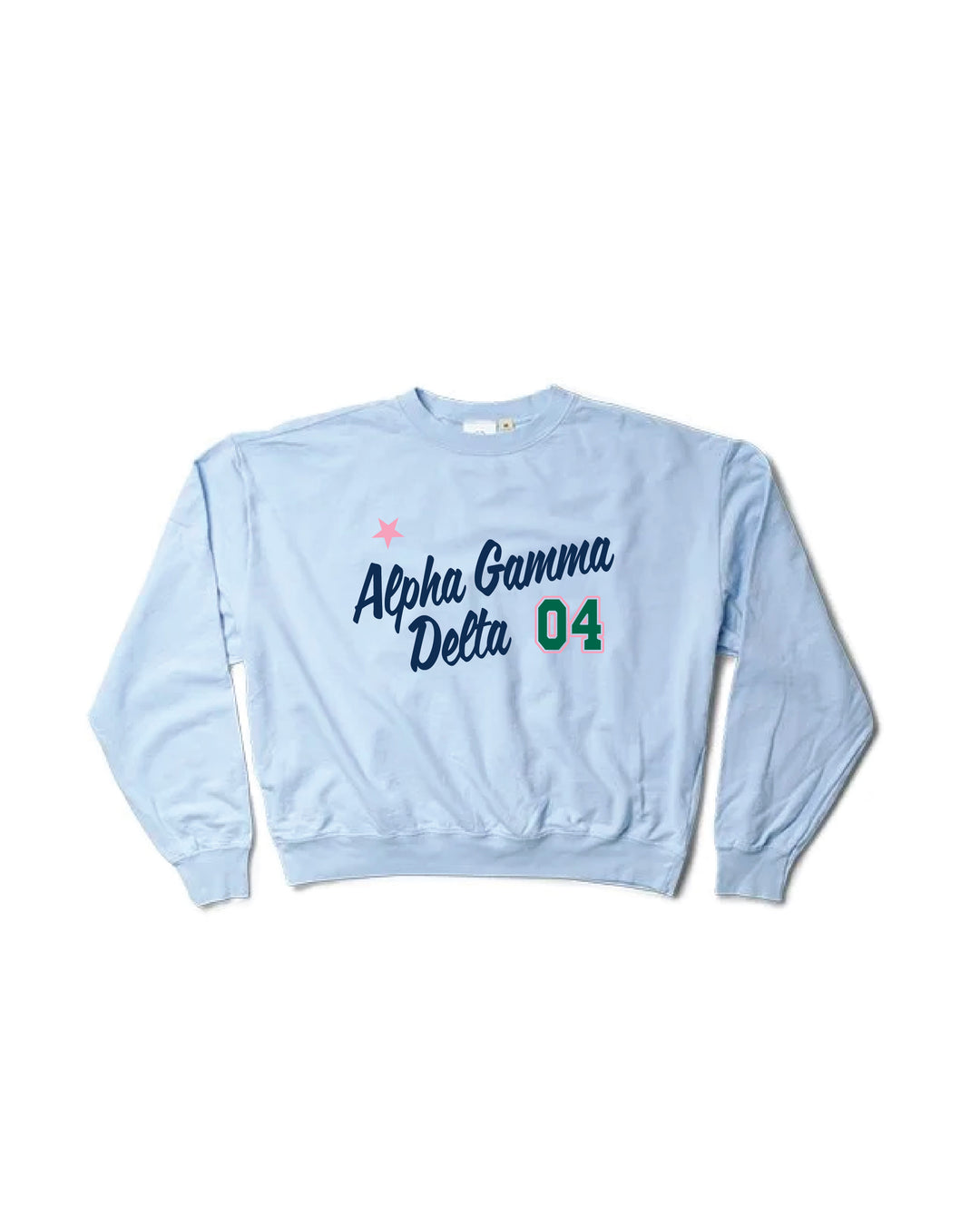 Est Year Arctic Blue Light Weight Sorority Crewneck