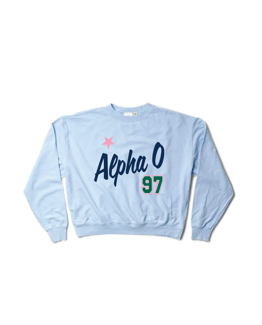 Est Year Arctic Blue Light Weight Sorority Crewneck