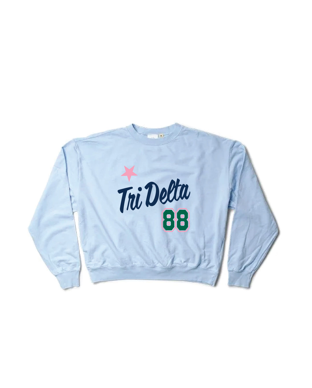 Est Year Arctic Blue Light Weight Sorority Crewneck