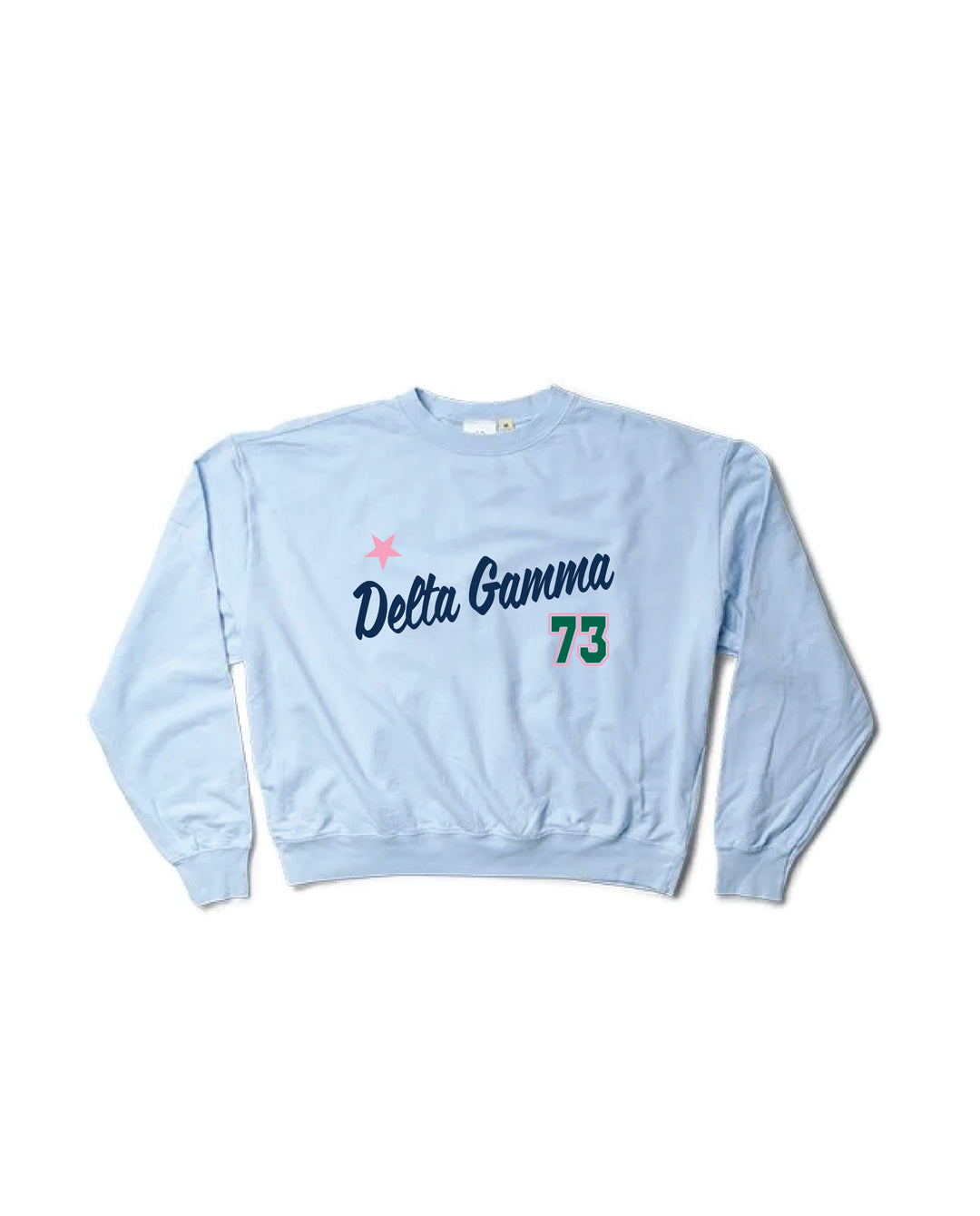 Est Year Arctic Blue Light Weight Sorority Crewneck