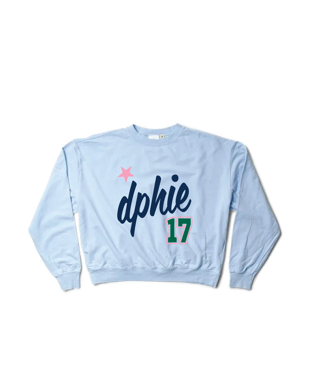 Est Year Arctic Blue Light Weight Sorority Crewneck