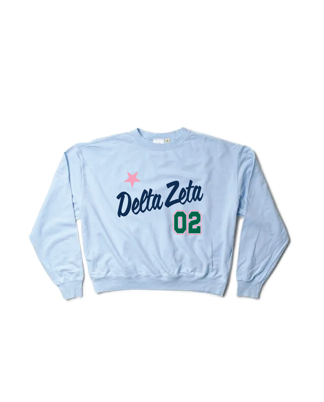 Est Year Arctic Blue Light Weight Sorority Crewneck