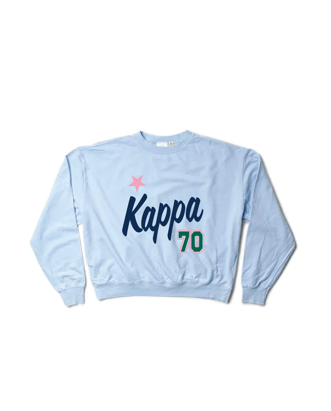 Est Year Arctic Blue Light Weight Sorority Crewneck