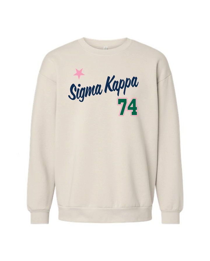 Est Year Star Sorority Crewneck
