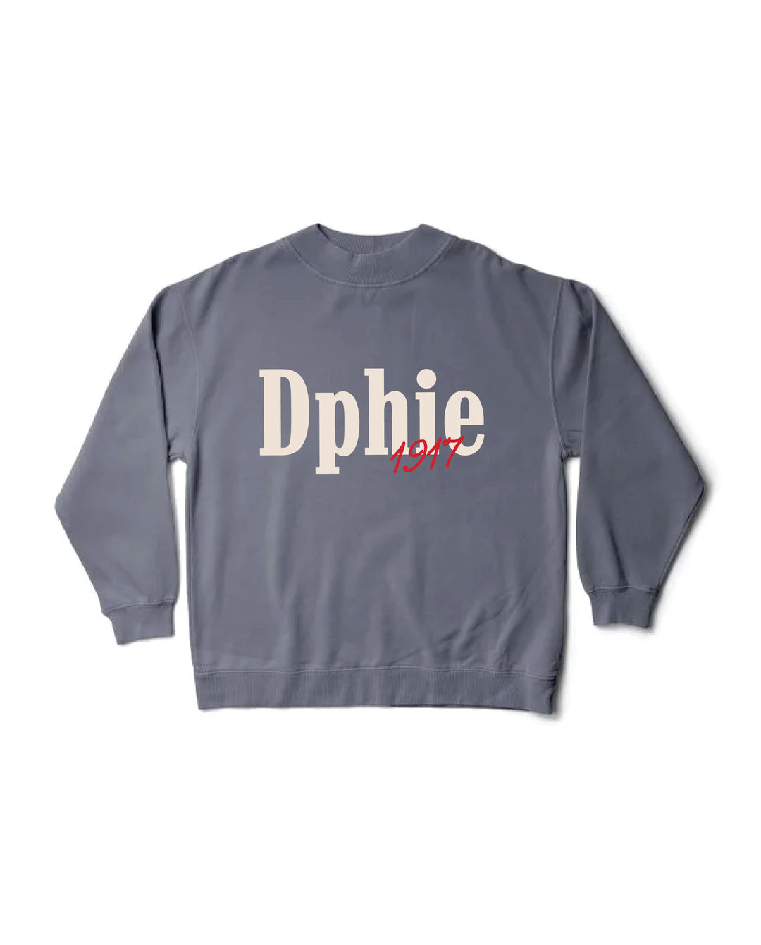 Delta Phi Epsilon Simple Est Year Mock Neck Crewneck