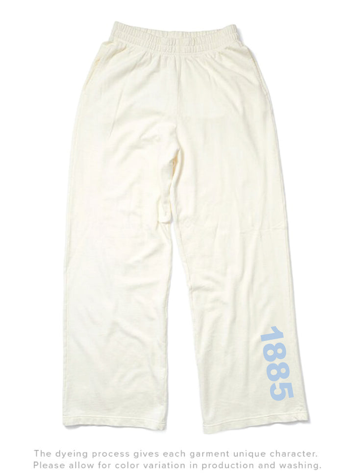 Est Year Vanilla Ice Light Weight Sorority Wide Leg Pants