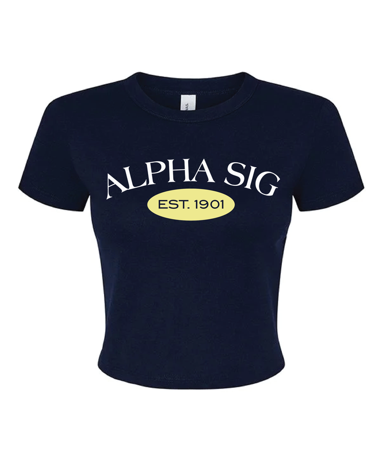 Est Year Vintage Sorority Baby Tee