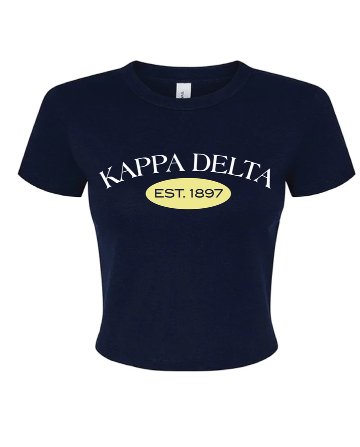 Est Year Vintage Sorority Baby Tee