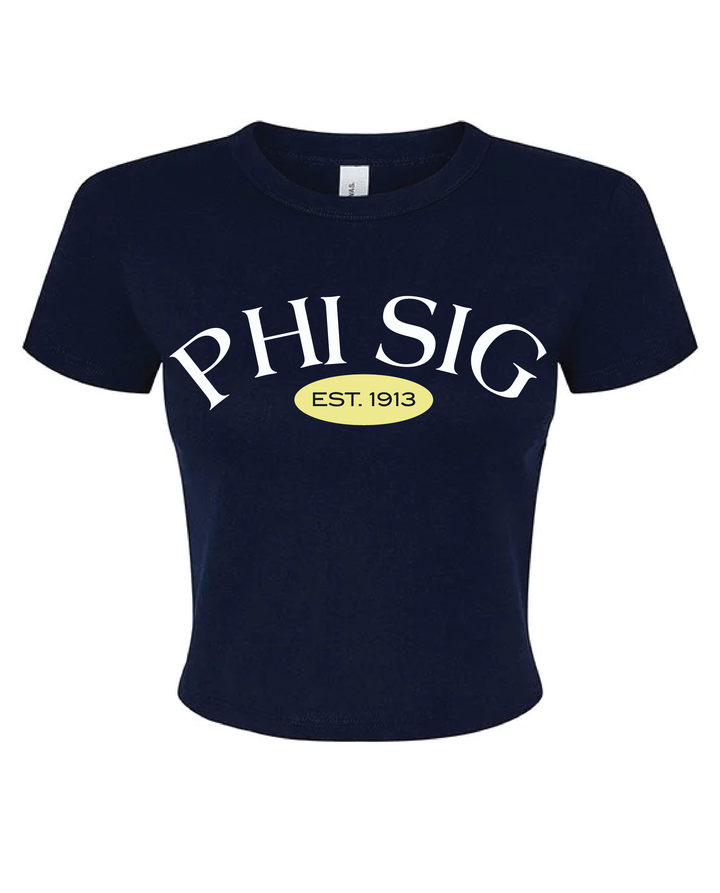 Est Year Vintage Sorority Baby Tee