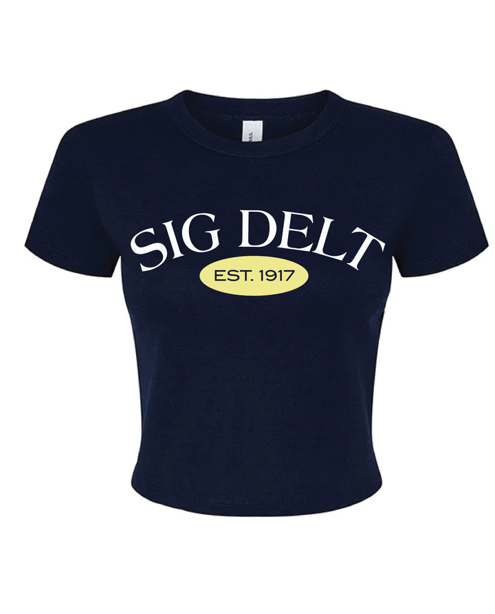 Est Year Vintage Sorority Baby Tee