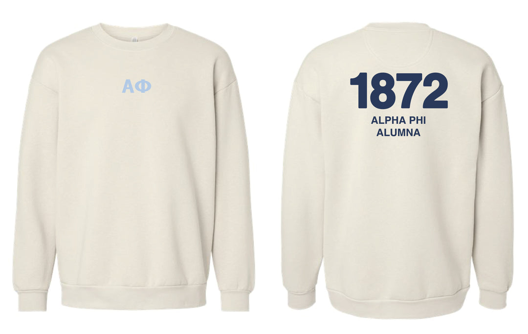 Est Year Alumna Sorority Crewneck 2XL