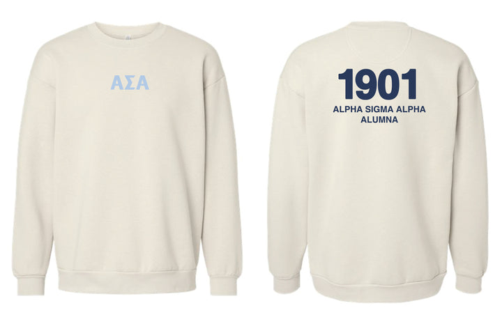 Est Year Alumna Sorority Crewneck 2XL