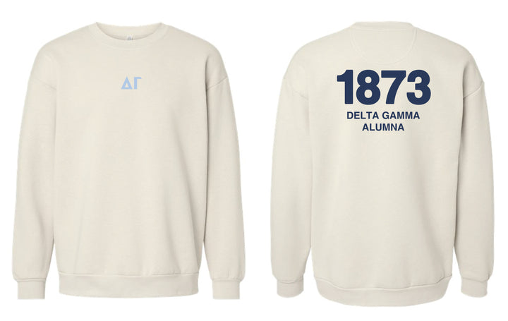 Est Year Alumna Sorority Crewneck 2XL