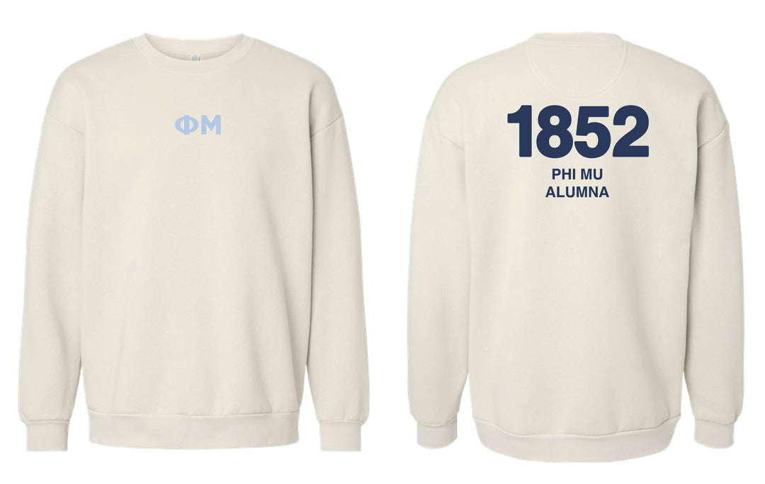 Est Year Alumna Sorority Crewneck 2XL