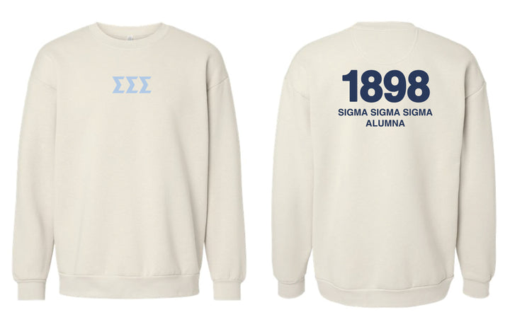 Est Year Alumna Sorority Crewneck 2XL