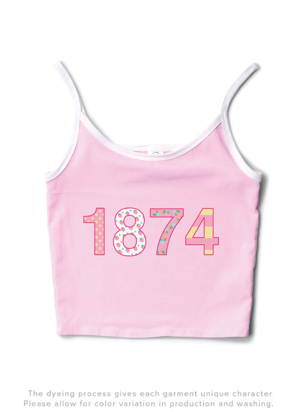 Est Year Coquette Sorority Bubblegum/White Contrast Tank - 2XL