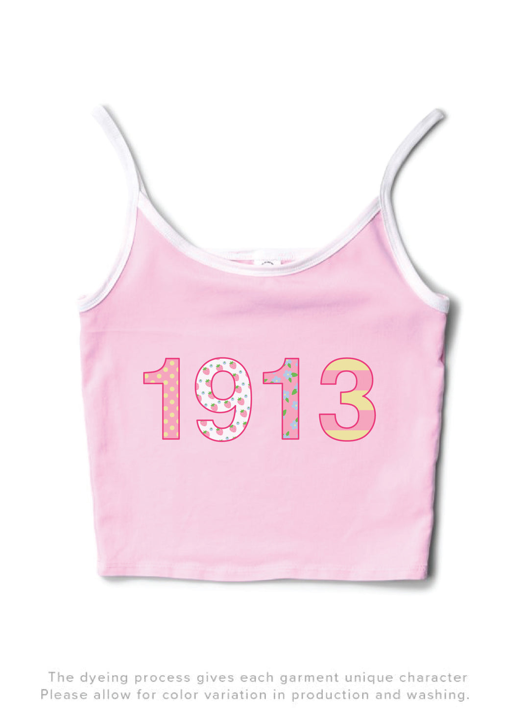 Est Year Coquette Sorority Bubblegum/White Contrast Tank - 2XL