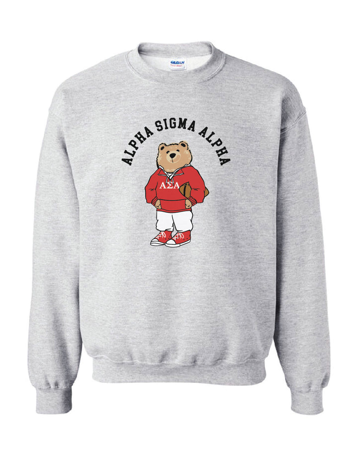 Collegiate Football Bear Sorority Crewneck