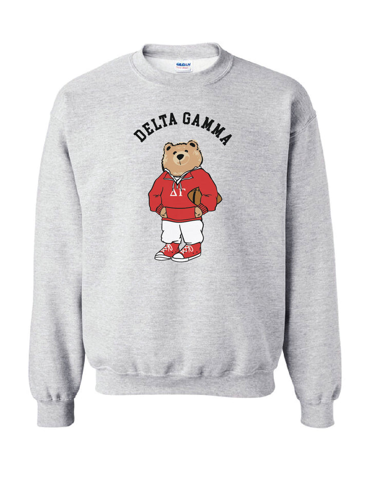 Collegiate Football Bear Sorority Crewneck