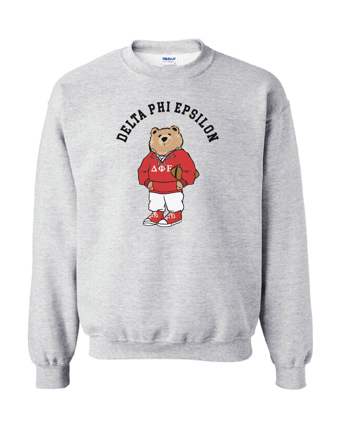 Collegiate Football Bear Sorority Crewneck - 2XL - 3XL