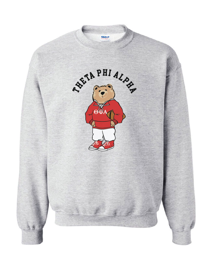 Collegiate Football Bear Sorority Crewneck