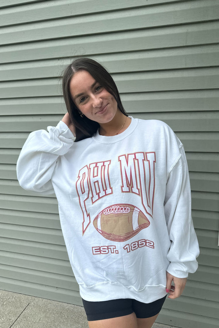 Football Sorority Crewneck - 2XL - 3XL