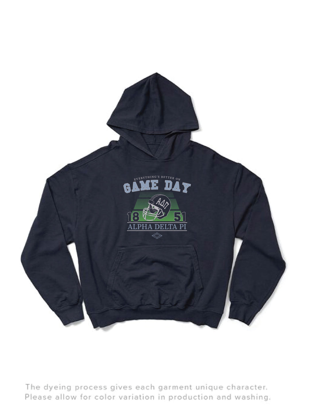 Alpha Delta Pi Midnight Sky Football Season Hoodie