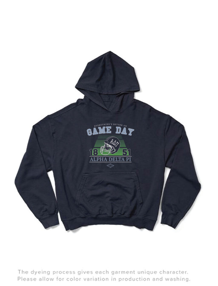 Alpha Delta Pi Midnight Sky Football Season Hoodie