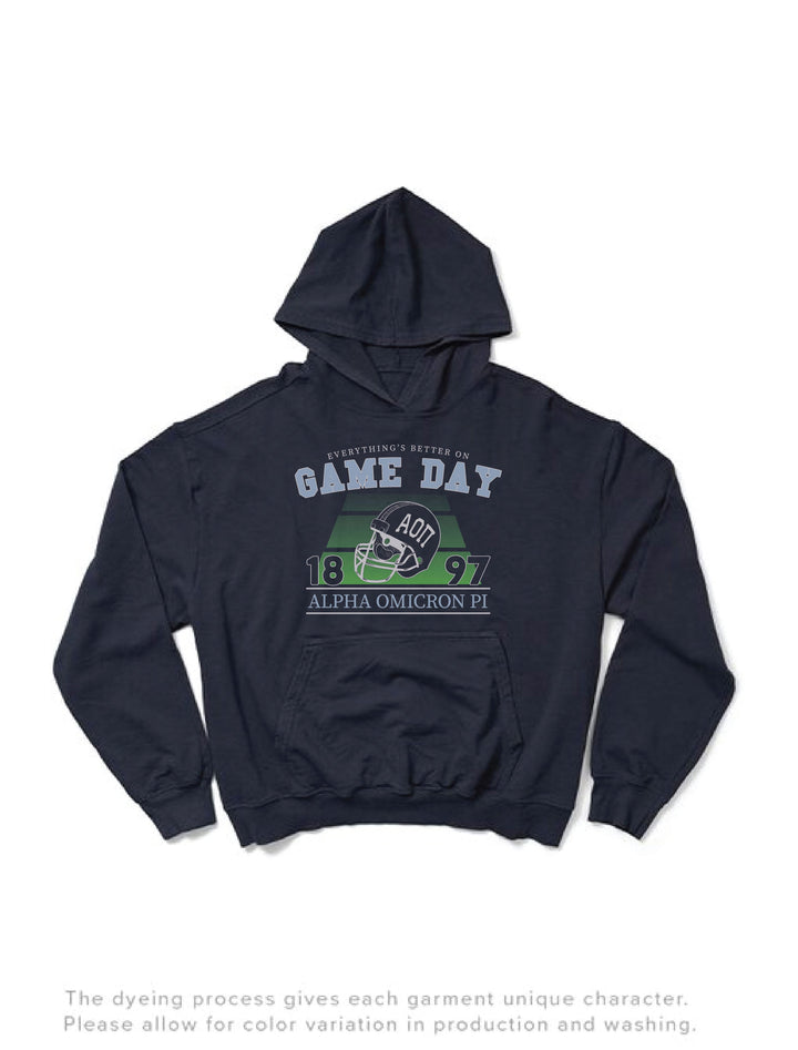 Midnight Sky Football Season Sorority Hoodie - 2XL