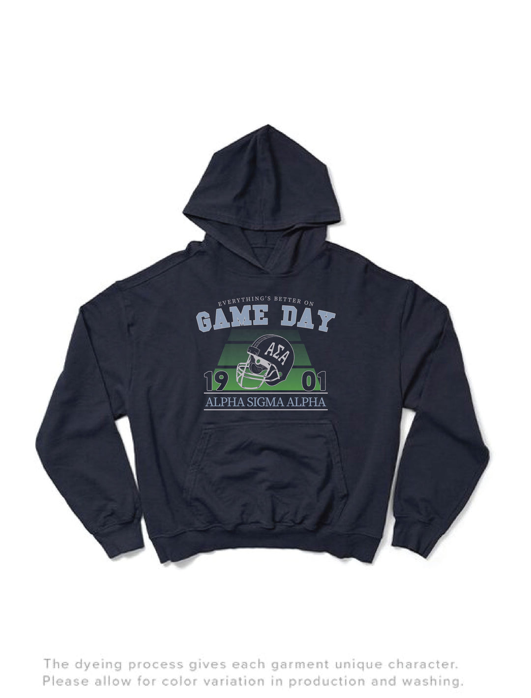 Midnight Sky Football Season Sorority Hoodie - 2XL