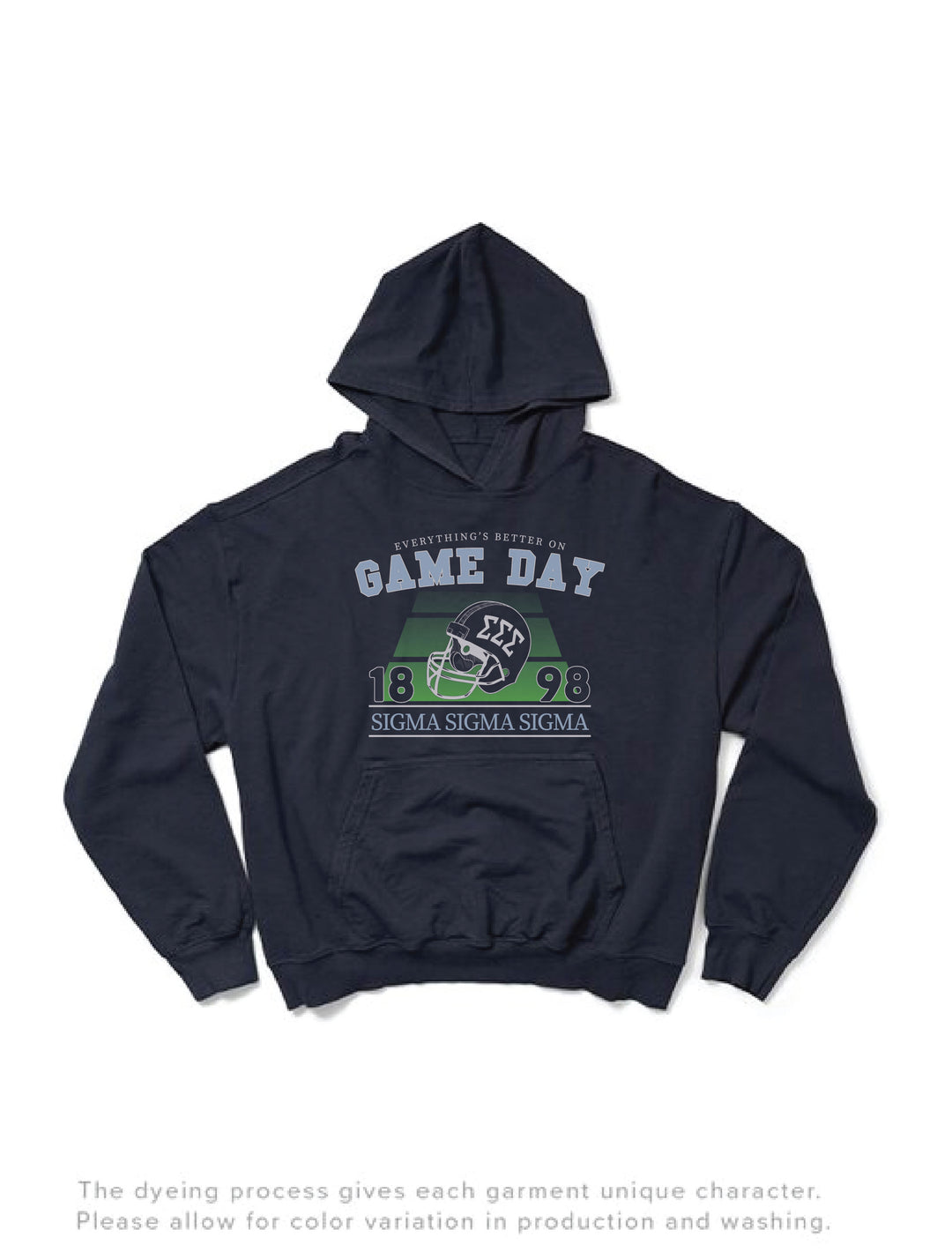 Midnight Sky Football Season Sorority Hoodie