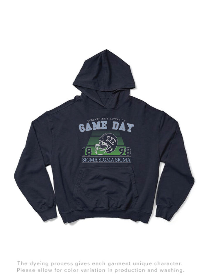 Midnight Sky Football Season Sorority Hoodie - 2XL