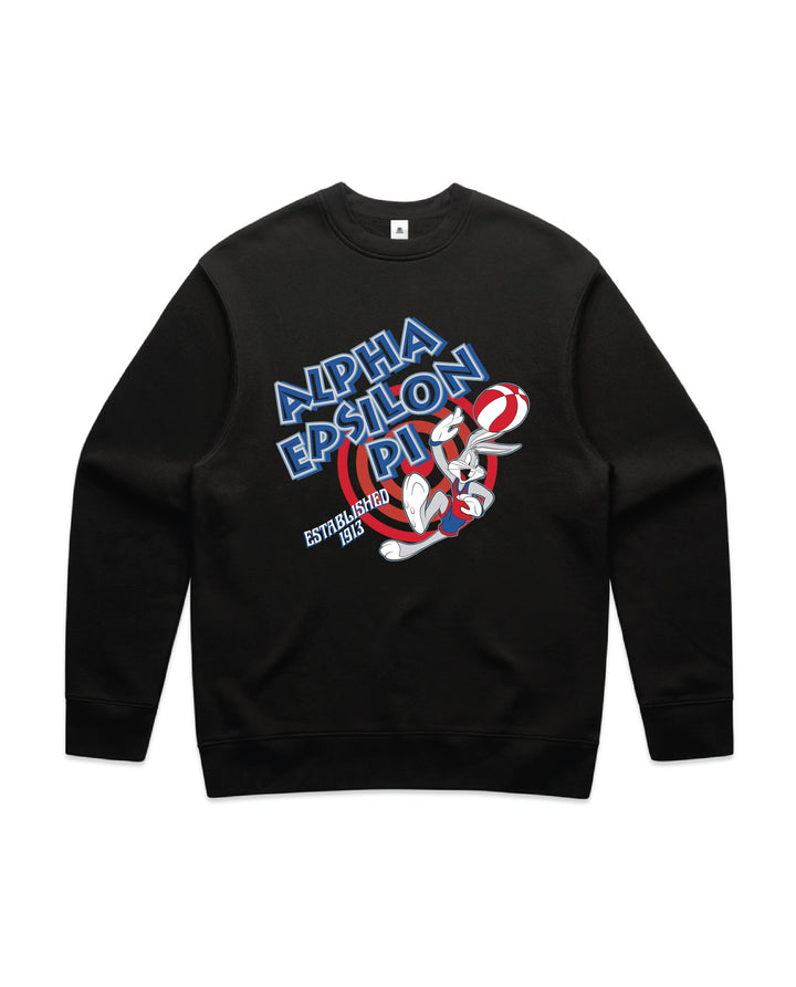 Basketball Hoops Fraternity Crewneck