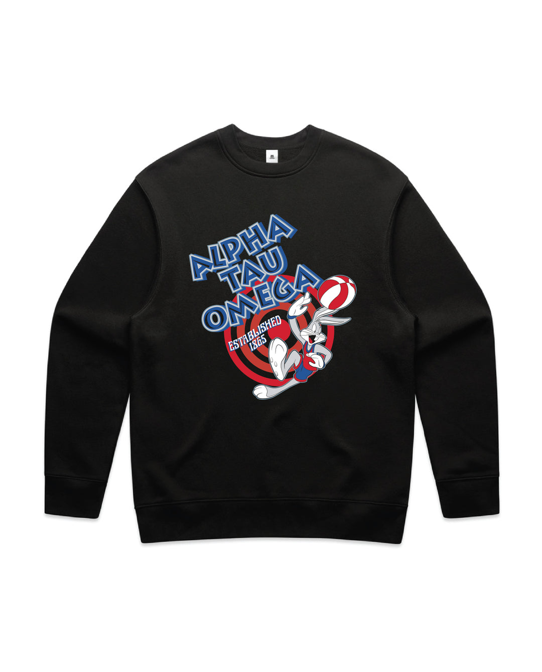 Basketball Hoops Fraternity Crewneck