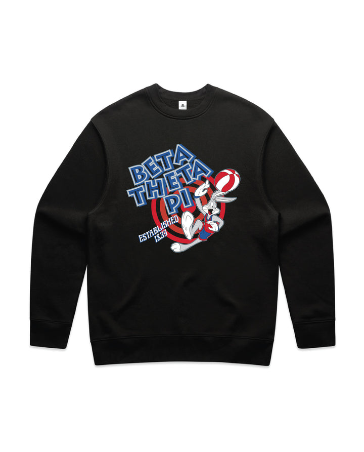Basketball Hoops Fraternity Crewneck