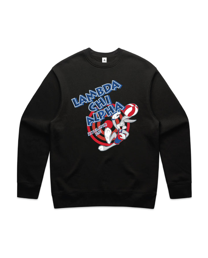 Basketball Hoops Fraternity Crewneck