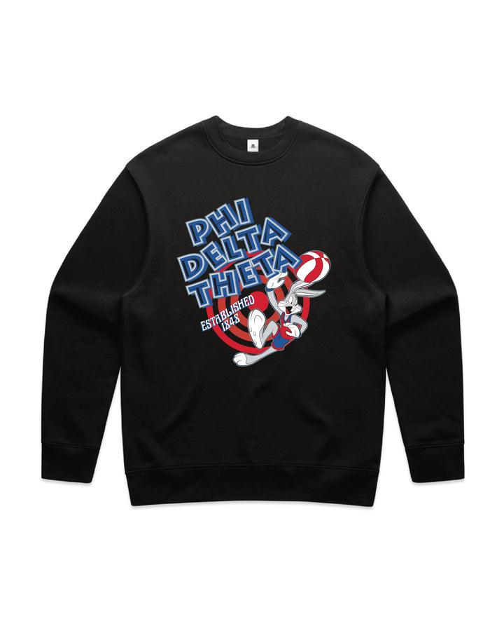 Basketball Hoops Fraternity Crewneck