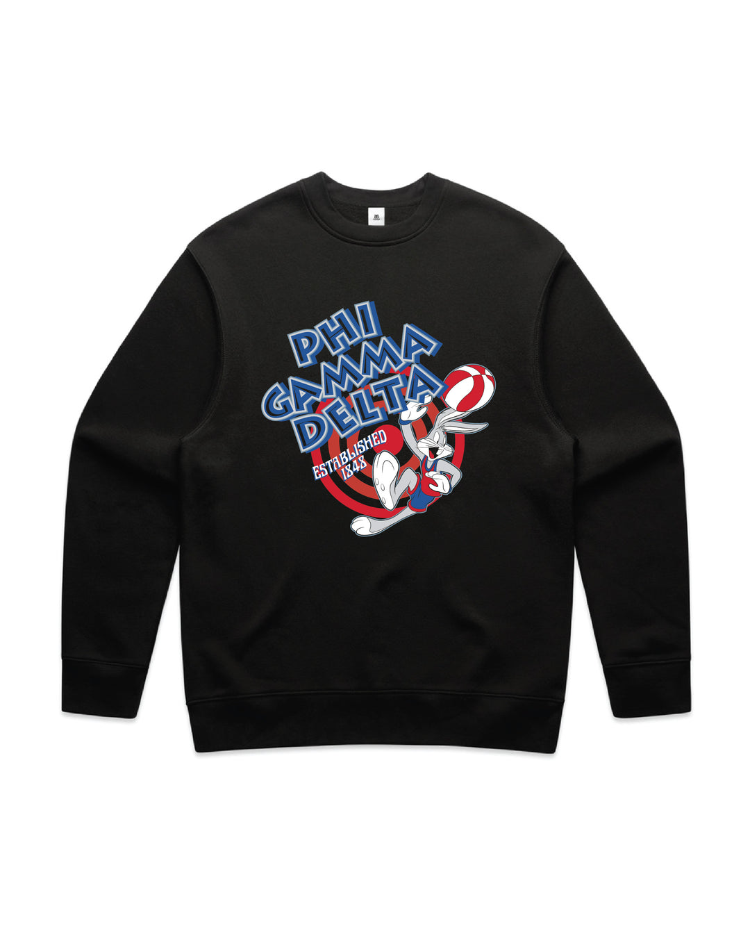 Basketball Hoops Fraternity Crewneck