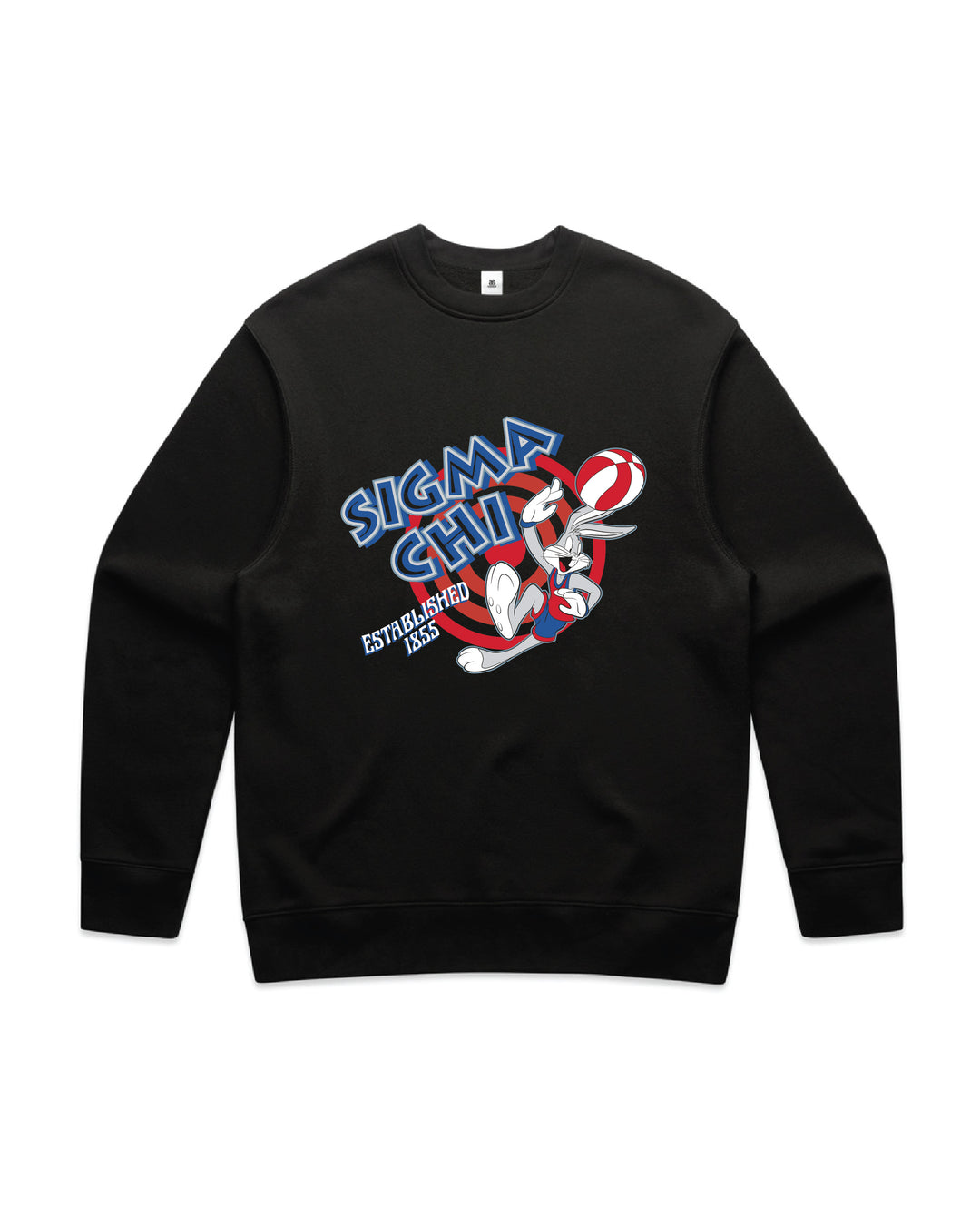 Basketball Hoops Fraternity Crewneck