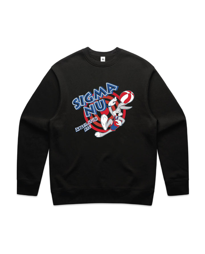 Basketball Hoops Fraternity Crewneck