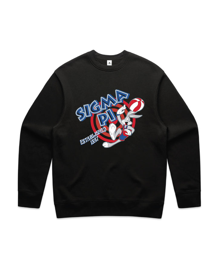 Basketball Hoops Fraternity Crewneck