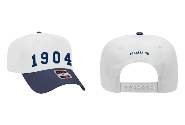 Est Year Embroidered Navy/White Fraternity Hat