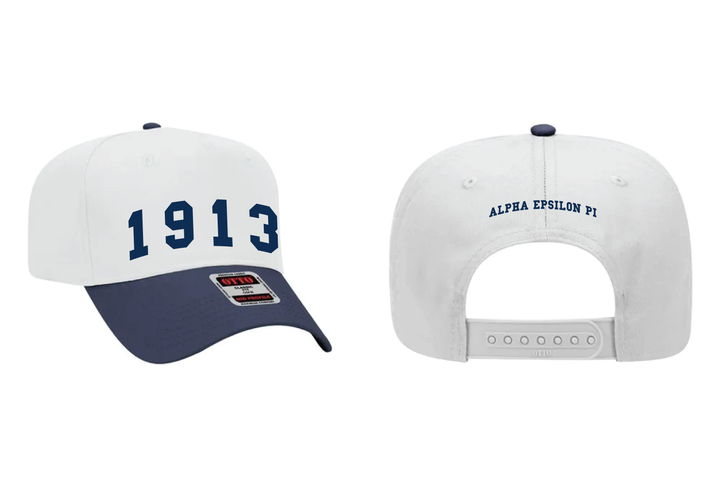 Est Year Embroidered Navy/White Fraternity Hat