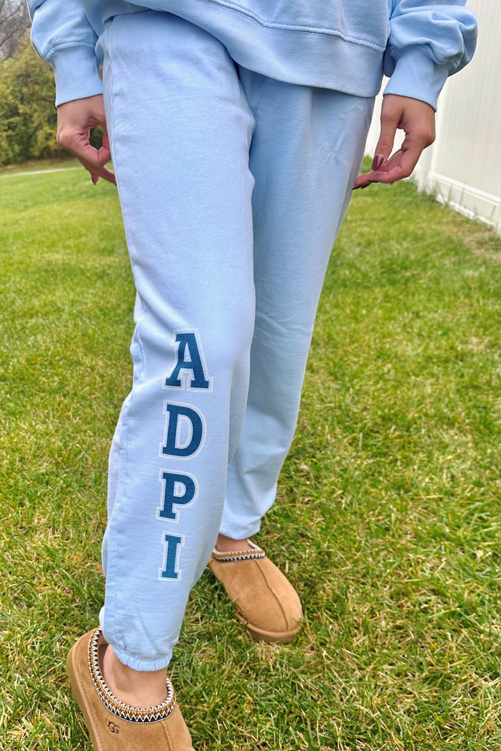 Outline Sorority Arctic Blue Light Weight Joggers